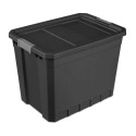 27-Gallon Stacker Tote Black