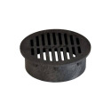 GRATE ROUND BLACK 6IN