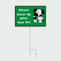 Please Clean Up After Your Pet Metal Staked Yard Sign