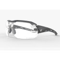 Kabru Black Frame Glasses With Gray Tpr / Vapor Shield And Clear Lenses