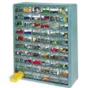 14-7/8 x 18-1/2-Inch Gray Plastic 60-Drawer Storage Cabinet  