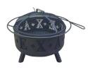 Black T-E-X-A-S Fire Pit 