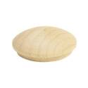 Round Head Birchwood Screw Hole Button — 4 in.
