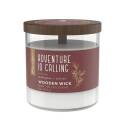 Essential Elements, 16-Ounce, Adventure Is Calling, Mohogany And Vetiver, Wooden Wick Candle