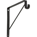 Oil-Rubbed-Bronze Finish Heavy-Duty Shelf/Rod Bracket