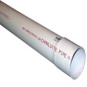 White PVC Sewer & Drain Pipe, 6" x 10'