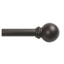5/8-Inch X 28-48-Inch Black Ball End Cafe Rod