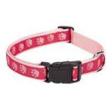 6 To10-Inch Two-Tone Pink Pawprint Collar