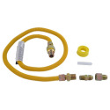 Yellow Epoxy/Stainless Steel Gas Dryer Installation Kit, With ARMOR BOOST™ Thermal Excess Flow Valve
