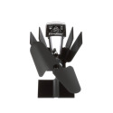 Black With Black Blade Wood Stove Fan