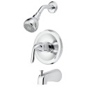 Chrome 1-Handle Tub & Shower Trim Kit - 1-Function Showerhead, 1.75 GPM, Pressure Balance VERSITECH® Valve Included