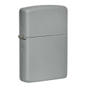 Zippo Lighter, Regular Flat Grey Windproof, Fluid Sold Separately