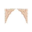3-1/4-Inch X 2-1/5-Inch Accent Angle Birch Left & Right Pair