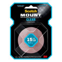 Scotch-Mount™, 1-Inch X 60-Inch Clear Heavy-Duty Double-Sided Mounting Tape