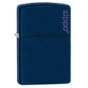 Zippo Lighter, Classic Navy Matte Zippo Logo Windproof, Fluid Sold Separately