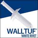 Walltuf Rivets 3/4 White Bag50
