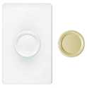 White/Ivory Push-On Rotary Dimmer