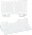 White Plastic Rear Drawer Guide, 2-Pieces 