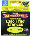 1/4-Inch Flat Crown Staples