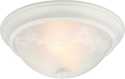 13-Inch White Ceiling Fixture, Twin Pack