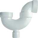 1-1/2-Inch PVC P-Trap With Cleanout