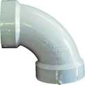 Hub x Hub 90° DWV Sanitary PVC Elbow, 3"