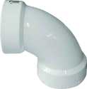 Hub x Hub 90° DWV Sanitary PVC Elbow, 2"
