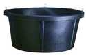 6-1/2-Gallon Black Rubber Feeder Tub