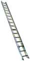 32 ft Type II Aluminum Extension Ladder, 225 Lb Rated