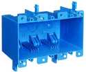 3-Gang Blue Outlet Box