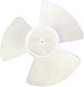 6-1/2-Inch White Plastic Exhaust Fan Blade