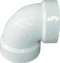 3-Inch White PVC Vent Elbow