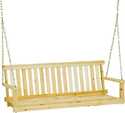 Porch Swing Seat, 48-3/4 in OAW, 17-3/4 in OAD, 21-1/2 in OAH, Fir Wood Frame