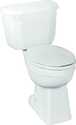 12-Inch Round White John-In-A-Box Fully Glazed Flush Toilet