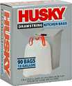13-Gallon Husky White Kitchen Trash Bag With Drawstring