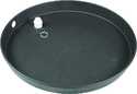 20-Inch Round Black Plastic Drain Pan