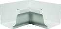 White Aluminum Gutter Inside Miter, 5 In. W