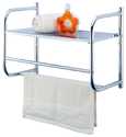 Polished Chrome Bathroom Rack - 1 Shelf