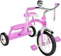 Pink Steel Classic Dual Deck Tricycle