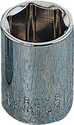 Drive Socket, 9/32 in Socket, 1/4 in Drive, 6-Point, Chrome Vanadium Steel, Chrome