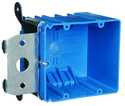 2-Gang Blue Adjustable Outlet Box