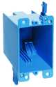 4-1/8-Inch Blue Outlet Box