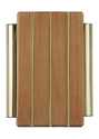 Medium Oak Corded Door Chime With Vertical Dark Lines