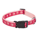 14 To 20-Inch Pink Two Tone Pawprint Collar