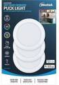 300-Lumen LED Color-Changing Wifi-Enabled Puck Light, 3-Pack 