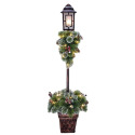 6-Foot Pine LED Frosted Lamp Post