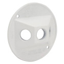Bell 5197-6 Electrical Box Cover Round, Aluminum, White, Powder-Coated