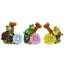 Turtle, Frog Or Bird Solar Garden Décor, Assorted, Each