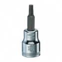 3/8-Inch Drive, T25 Tip, Vanadium Steel, Polished Chrome Finish, Torx Star Bit Socket
