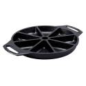 7-3/4-Inch, 8-Wedge Impression, Cast Iron Wedge Pan